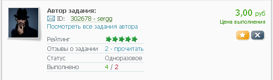 Задания на Сеоспринт